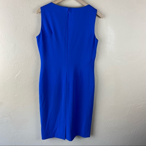 Chelsea Rose Blue Sleeveless Sheath Dress NWT size 6 - Picture 4 of 8